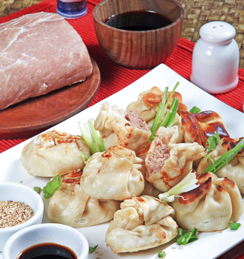 Dumplings chinos de lomo de cerdo