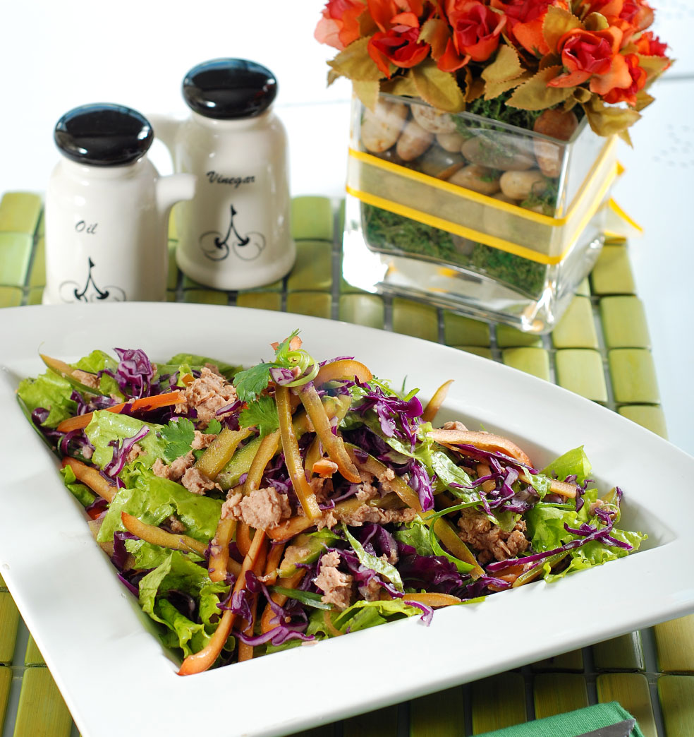 Ensalada de atún y vegetales