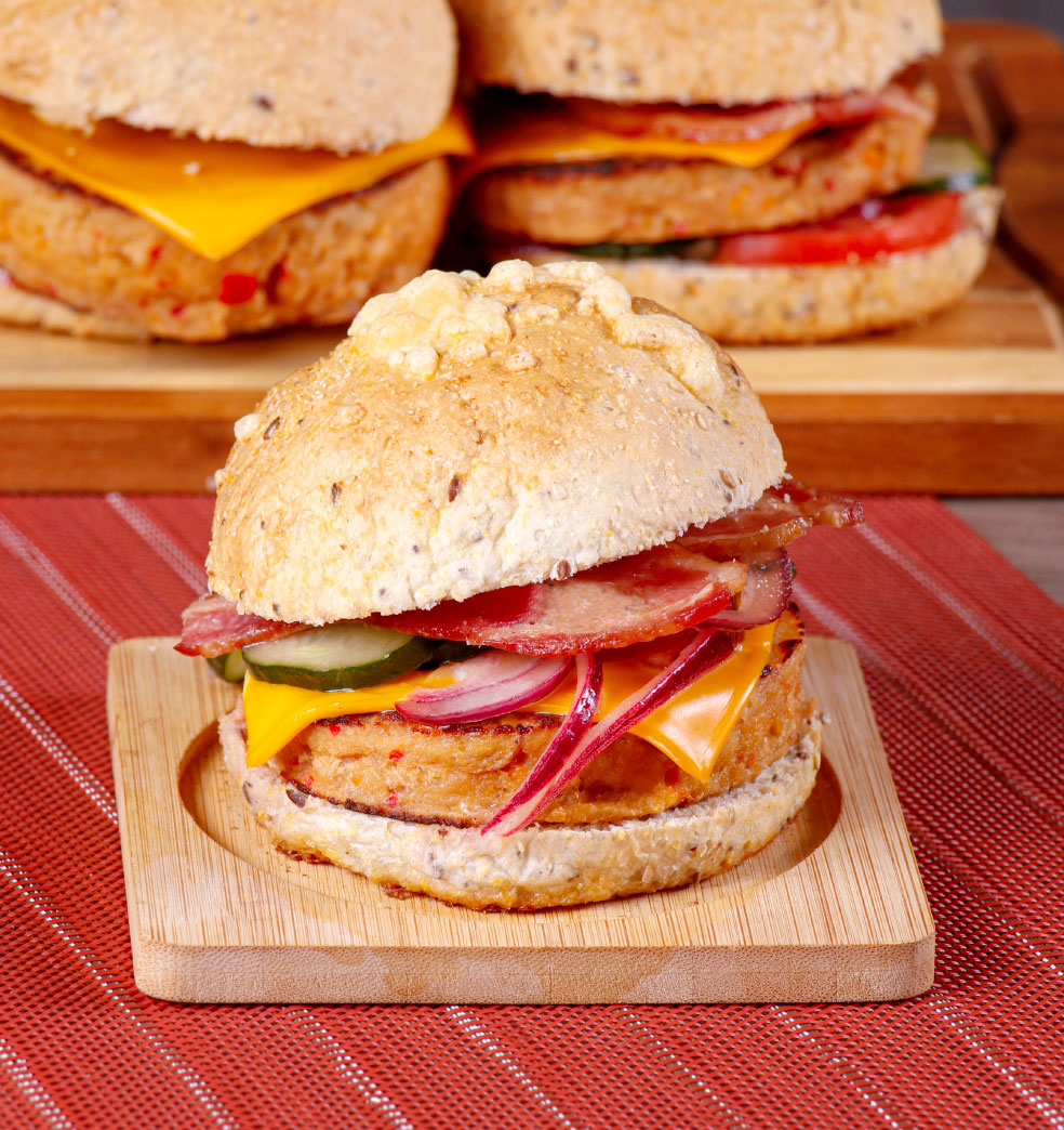 Hamburguesas caseras de cerdo