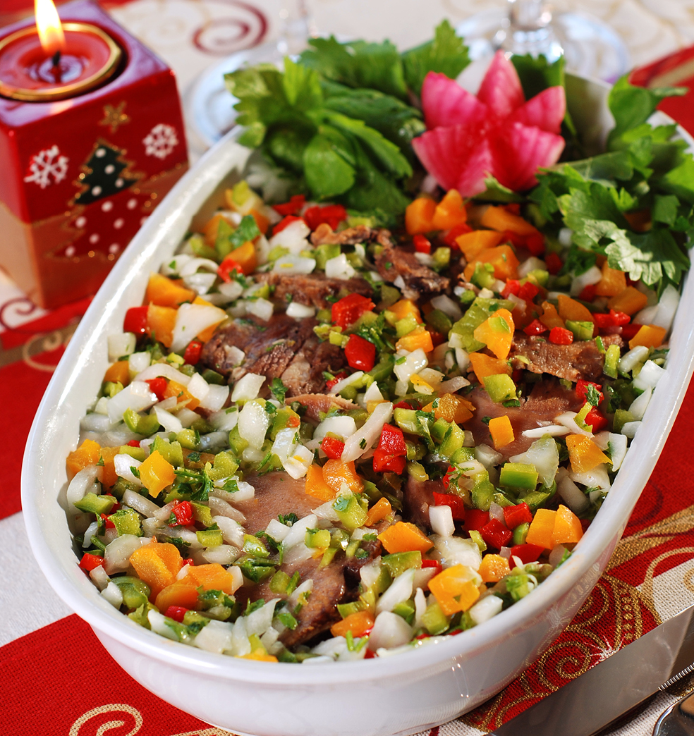 Lengua a la vinagreta