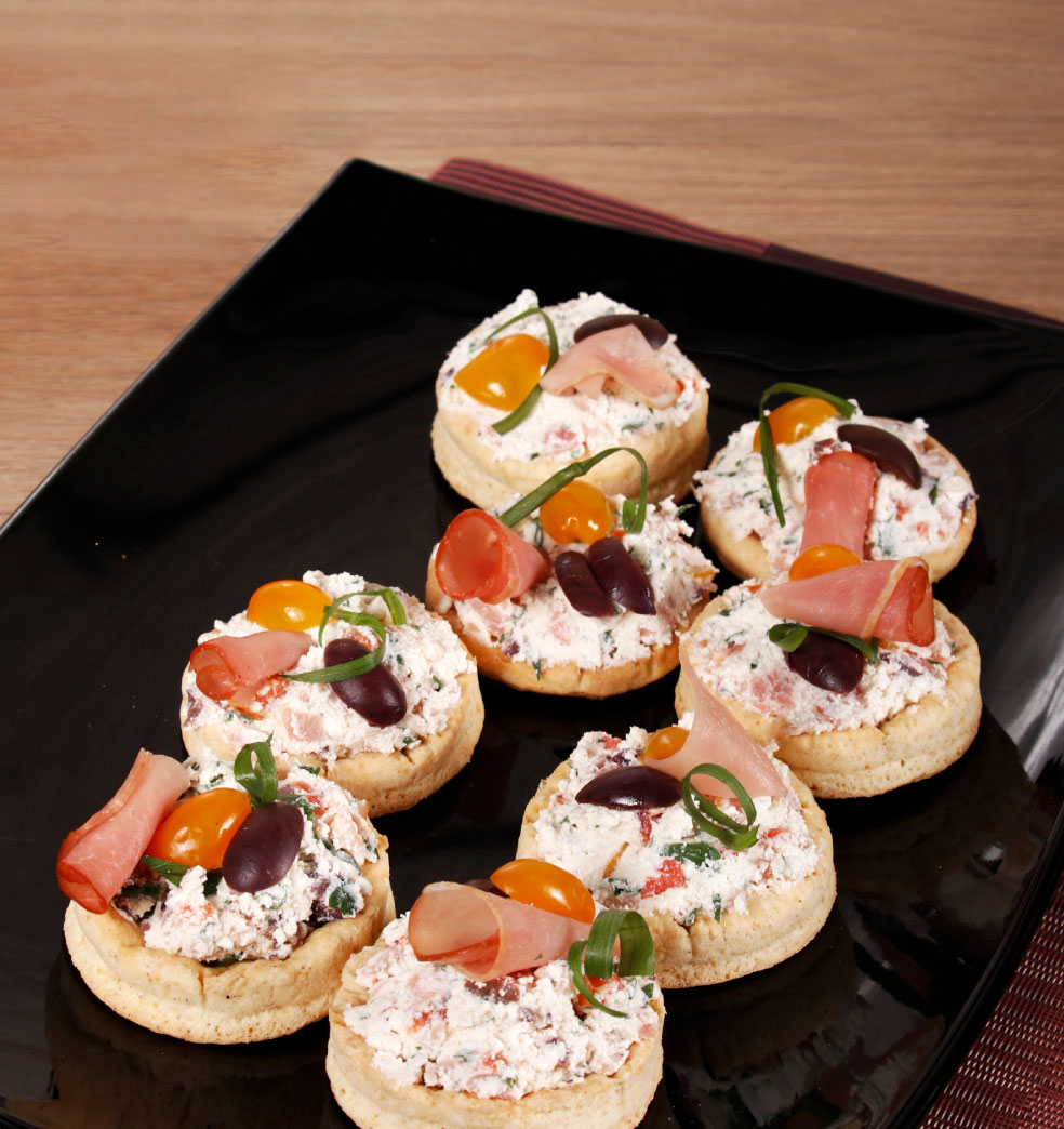 Opción mediterránea con jamón crudo