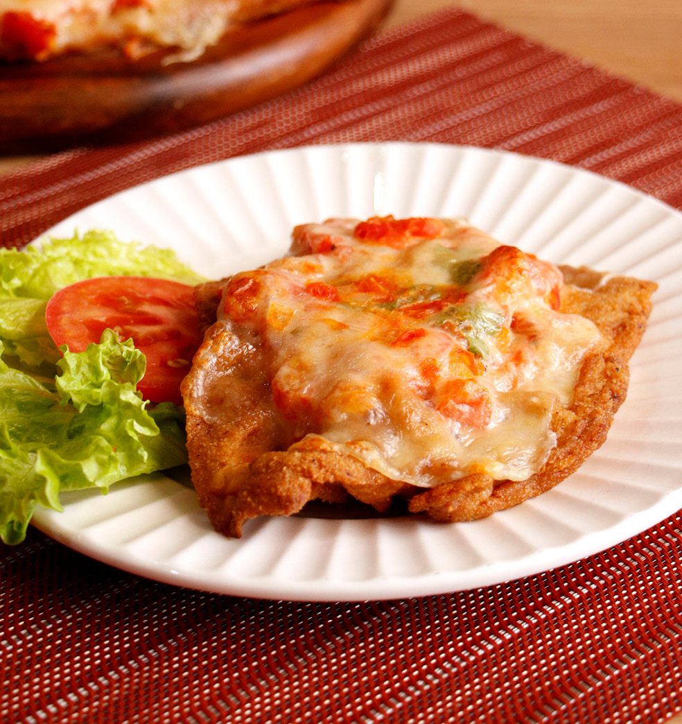 Milanesa de cerdo a la napolitana