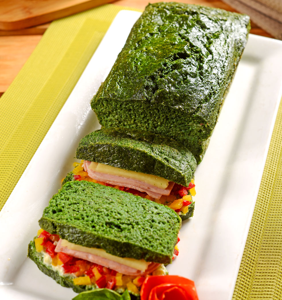 Pan de avena y espinaca