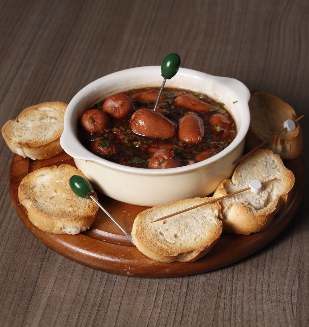 Mini panchos a la botanera