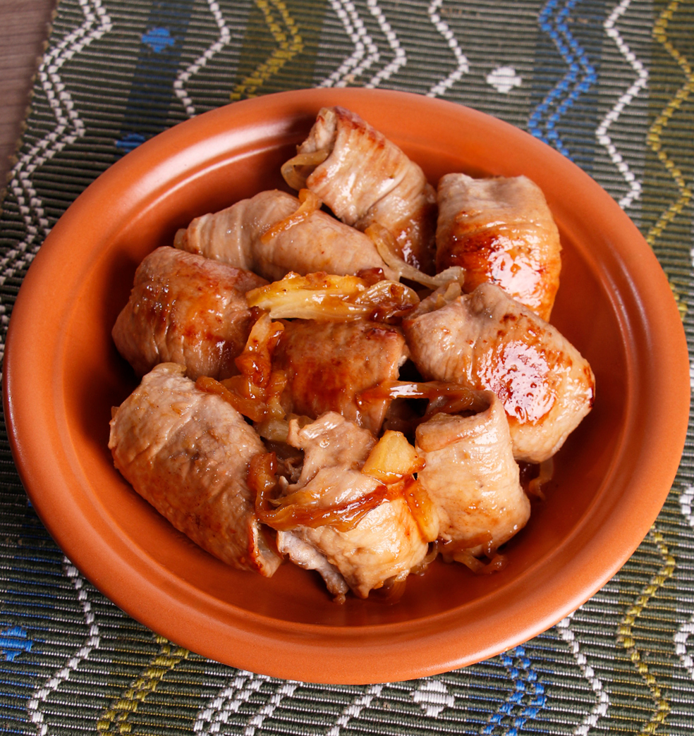 ROLLITOS DE LOMITO DE CERDO