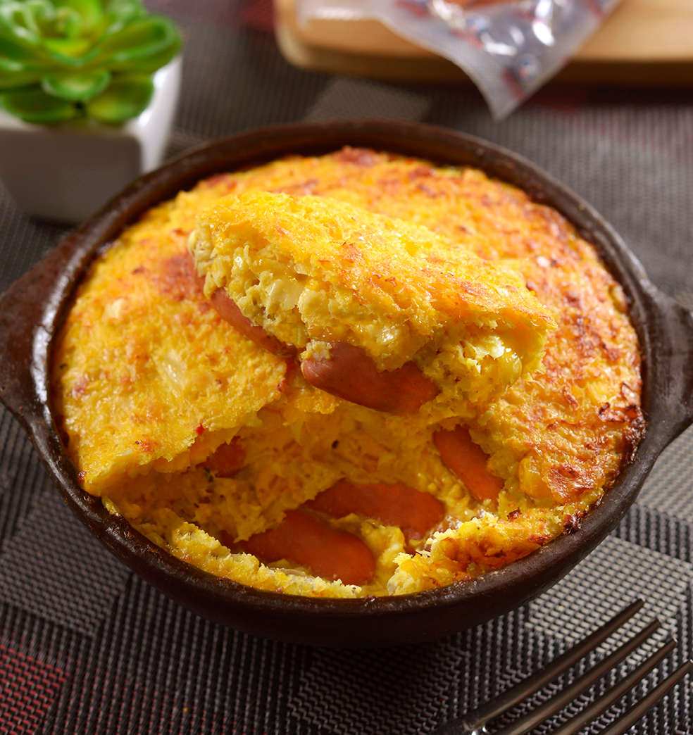 TAMAL CON SMOKIS EN CAZUELA