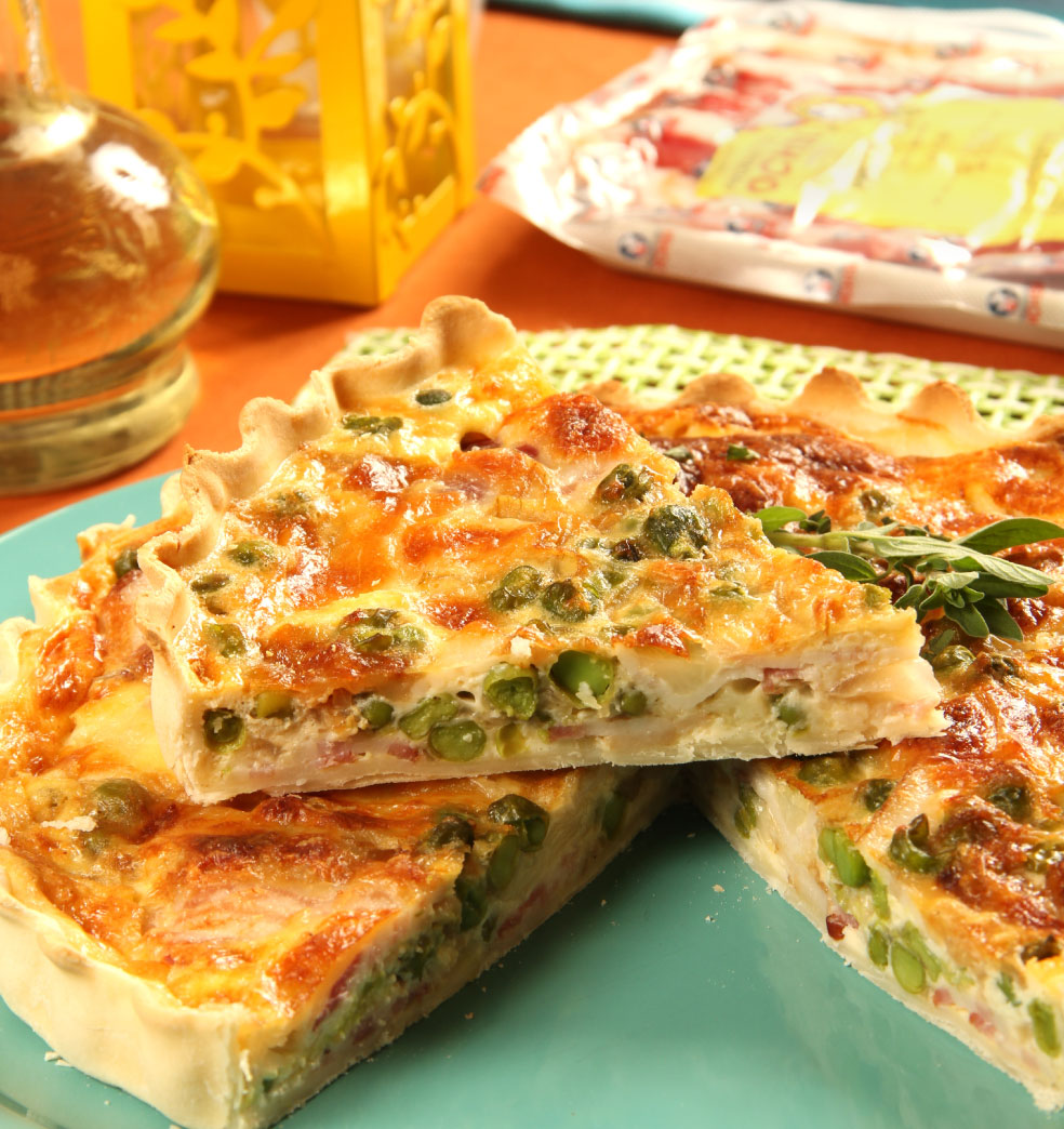 Tarta campestre con panceta