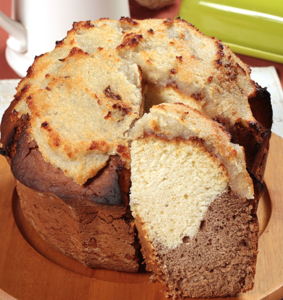 Torta de coco y chocolate