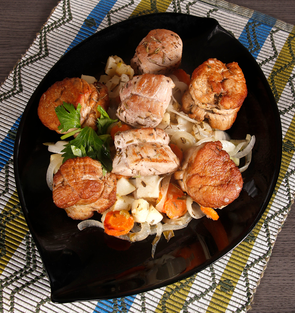 tournedos de cerdo al estragon