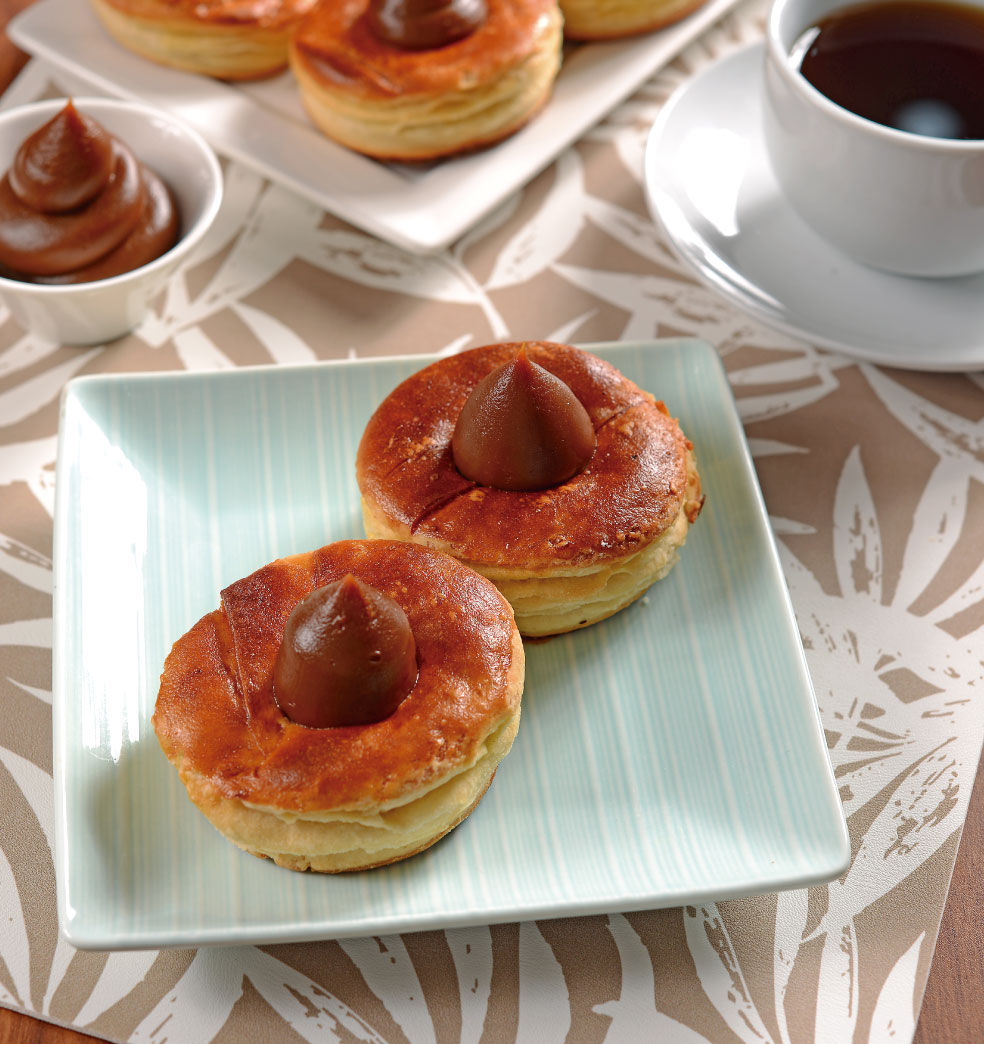 Volovanes de masa semihojaldrada (4 personas)